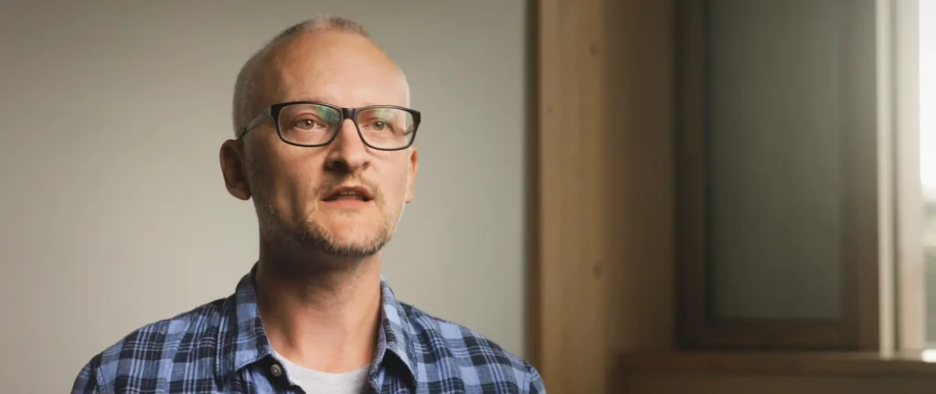 Still from the social media content created for Hill Coaching Company, showing Oliver Hill speaking to camera.